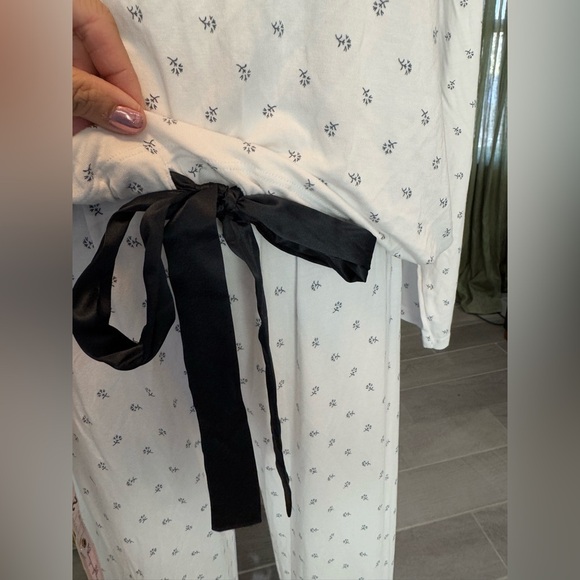 NWOT The White Company Jersey Floral Print Tie Hem Pyjama Set L - Picture 12 of 12